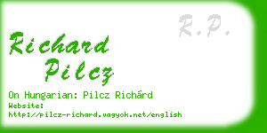 richard pilcz business card