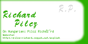 richard pilcz business card